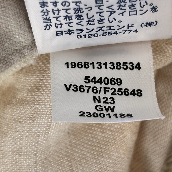 Lands' End 26W Linen Skirt Business Casual Workwear Classic Summer Resort pocket - Picture 8 of 11